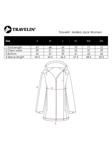 Malika Dames - Softshell Jas - Waterdicht