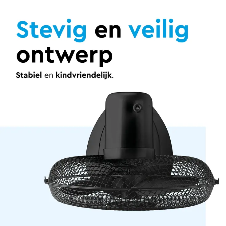 Tafelventilator 30 cm - 3 snelheden - 40 Watt