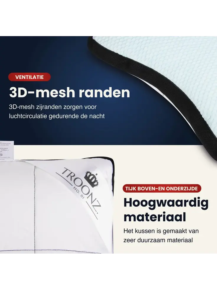 Troonz Hoofdkussen Pocketpillow Plus