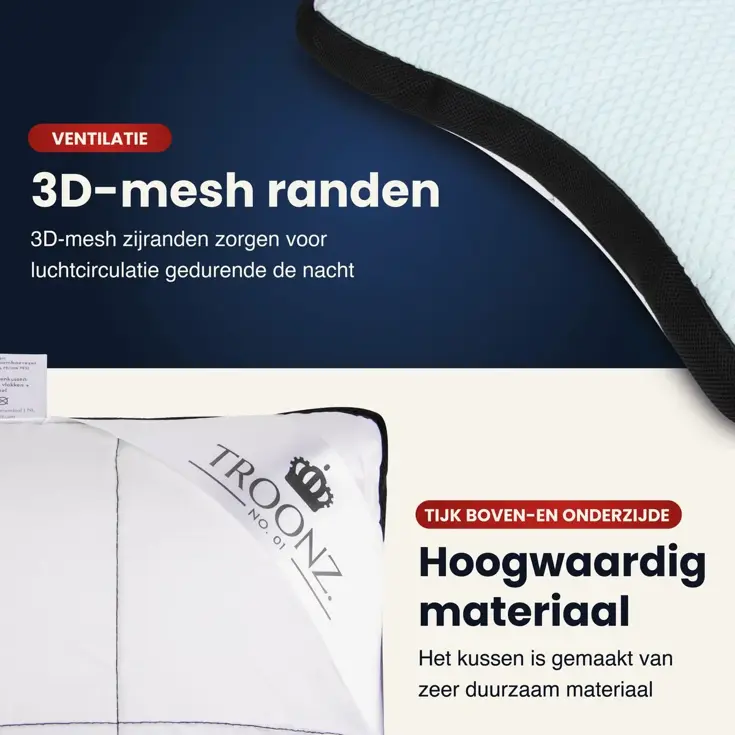 Troonz Hoofdkussen Pocketpillow Plus