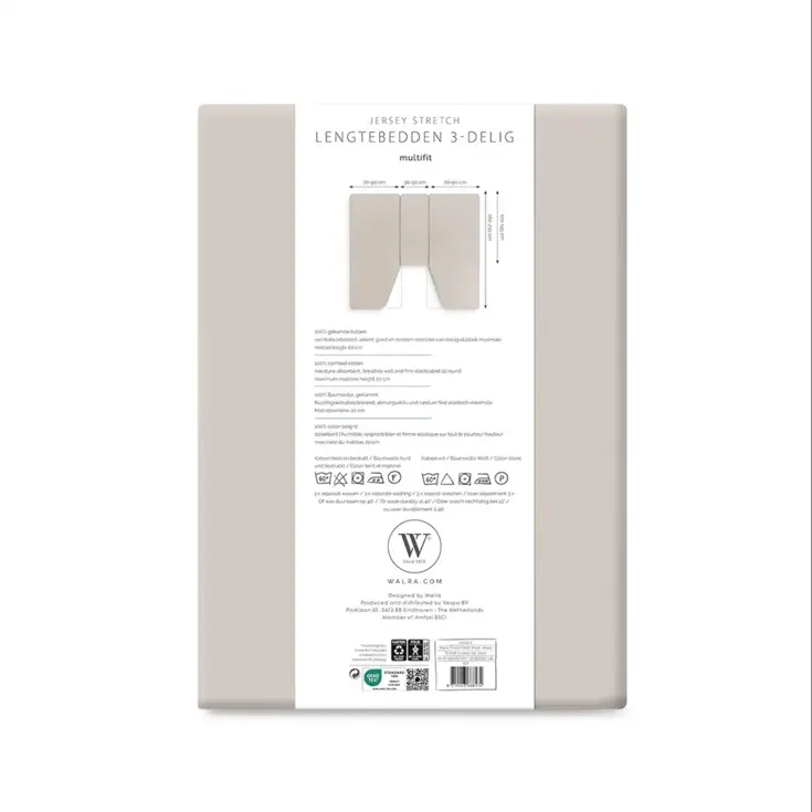 Jersey hoeslaken 3-delig