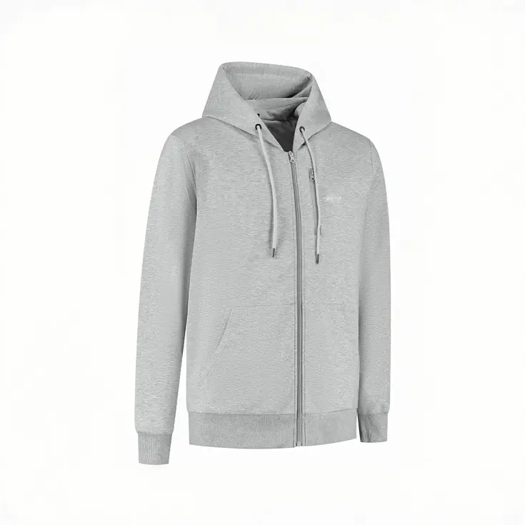Infrarood Verwarmde Zipper Hoodie – Dames  Grijs
