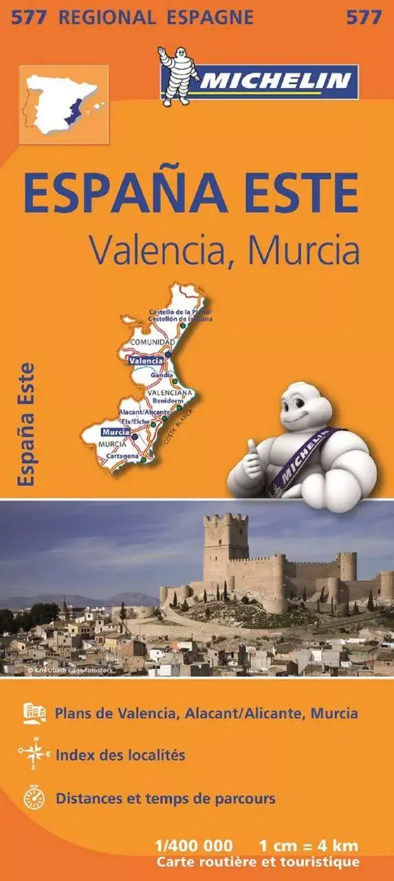 Michelin wegenkaart Regional 577 Spanje oost