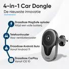 4-in-1 Car Dongle - Zwart