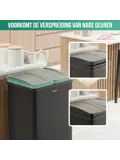 Avalo Prullenbak 2x30L - RVS