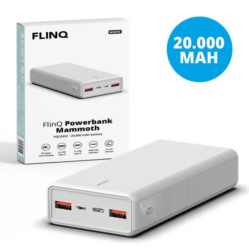 Powerbank 20.000 mAh - Wit