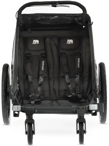 Luxe Fietskar V2 - 3-in-1 - Hardloopkinderwagen