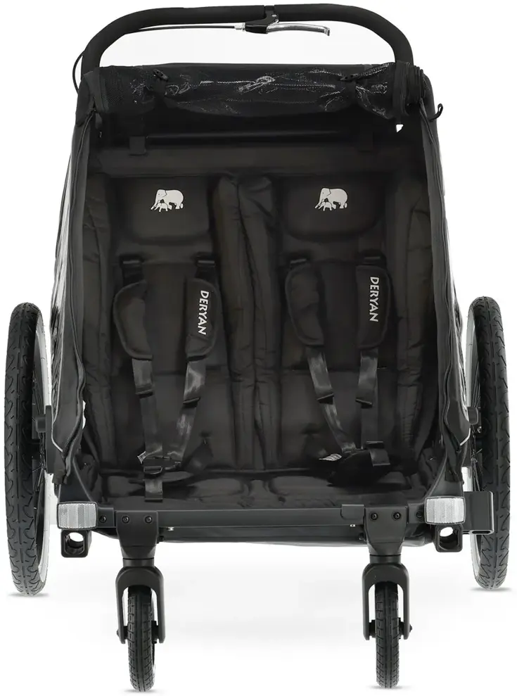 Luxe Fietskar V2 - 3-in-1 - Hardloopkinderwagen