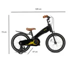 Turbo Kinderfiets 16 inch - 3 in 1 - Loopfiets