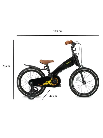 Turbo Kinderfiets 16 inch - 3 in 1 - Loopfiets