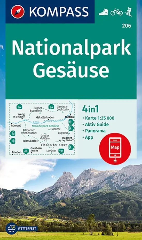 Wandelkaart WK206 NP Gesäuse