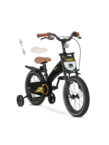 Turbo Kinderfiets 16 inch - 3 in 1 - Loopfiets
