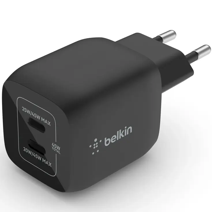 Belkin  Adapter 2 poorts - USB-C - 45W