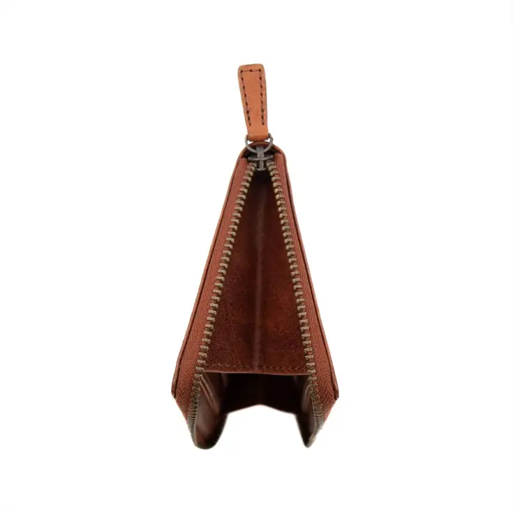 Marijn - Leren Ritsportemonnee - RFID