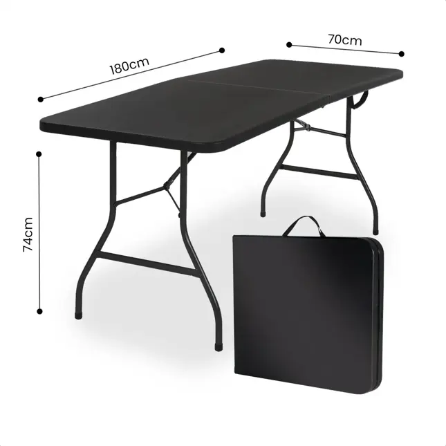Inklapbare Tafel - Weerbestendig - 180x70x74cm