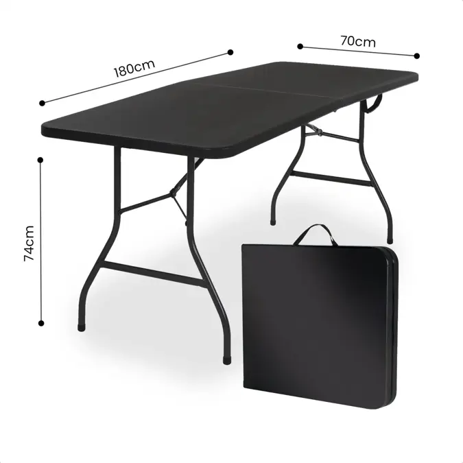 Goliving Inklapbare Campingtafel 180x70x74cm