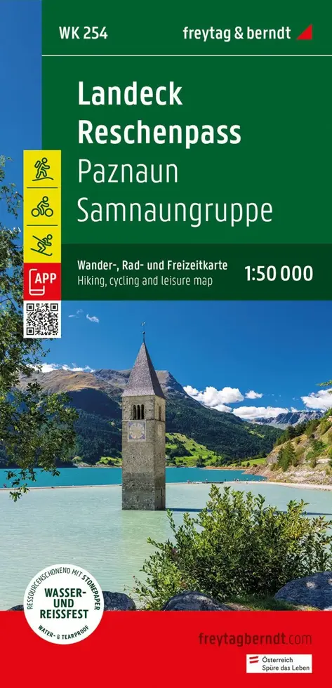 Wandelkaart WK254 Landeck - Reschenpass
