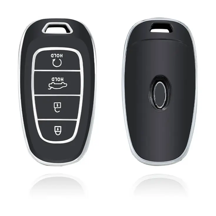 TPU Sleutelhoesje voor Hyundai zwart E4