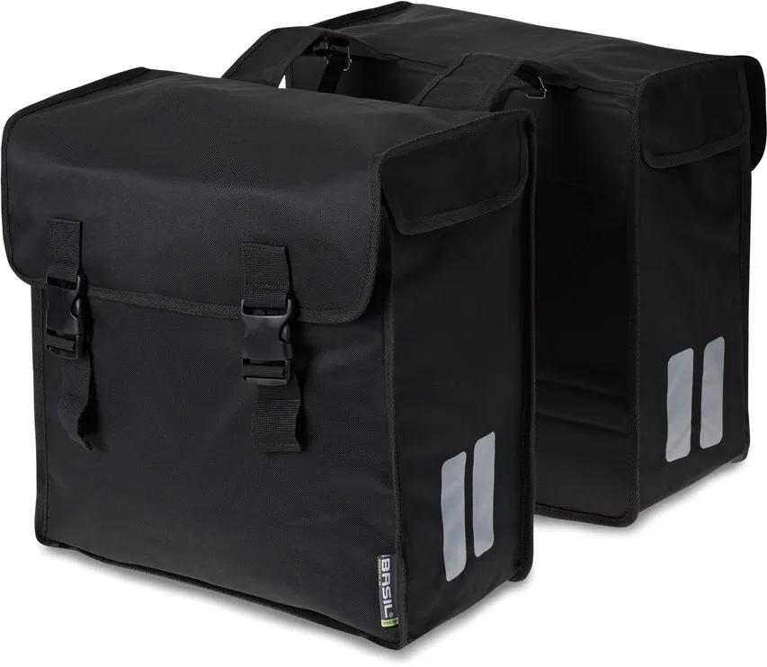 Basil  Dubbele Fietstas Mara 3Xl 52 Liter  Zwart main product image