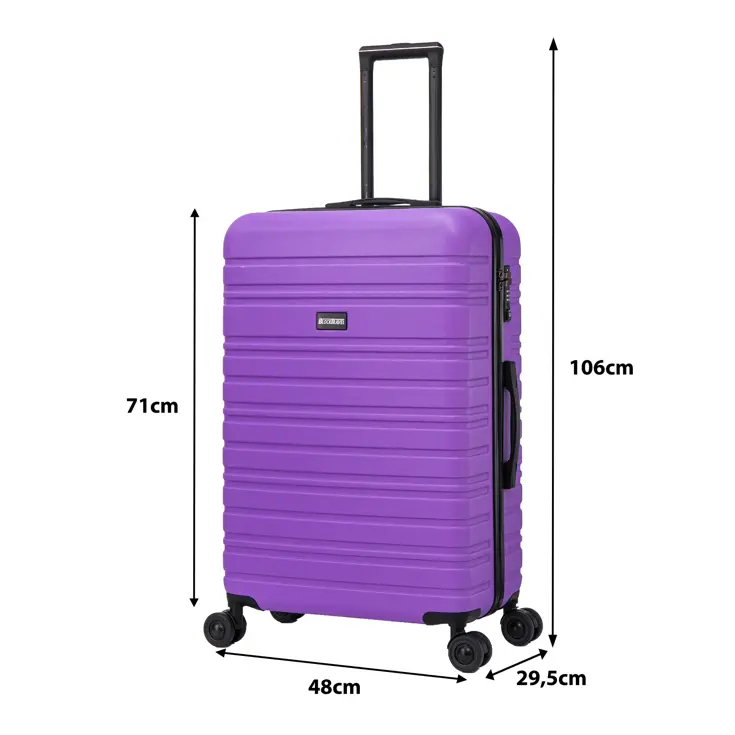 Reiskoffer L ABS 95L met TSA-slot en 360° wielen