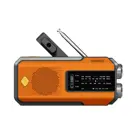 Noodradio® Solar Powerbank Opwindbaar Blauw