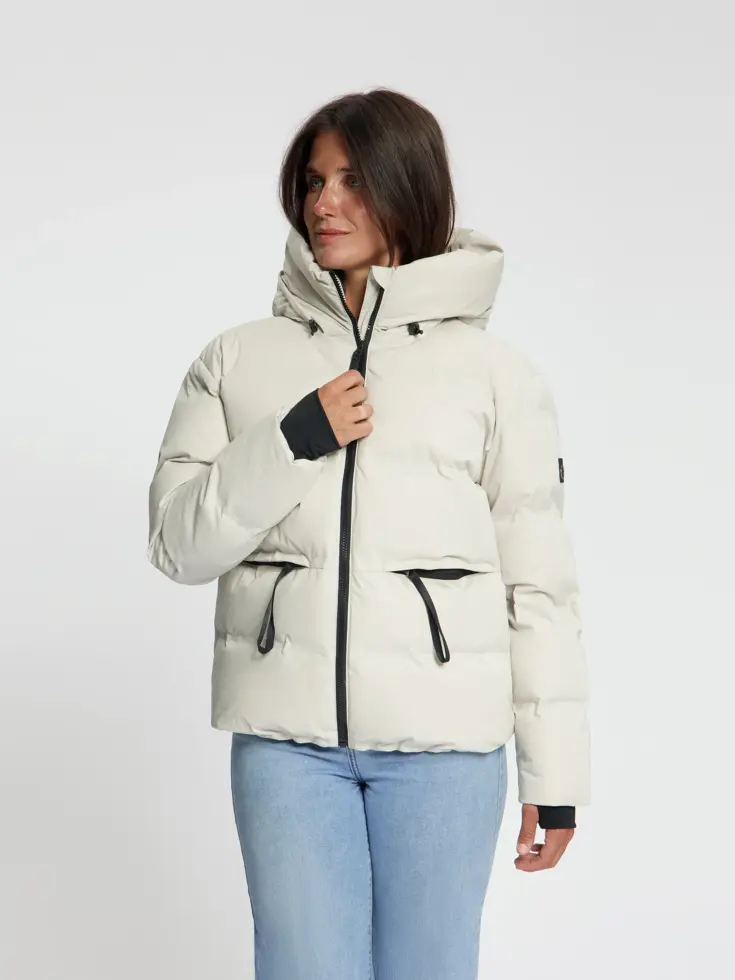 Olive Dames - Puffer winterjas - Waterdicht