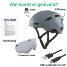 GO-OFF PILOT fietshelm met vizier NTA certif.