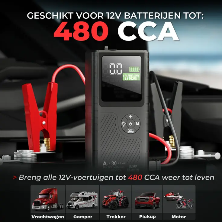Boost Air Micro - 480CCA - Jumpstarter Compressor