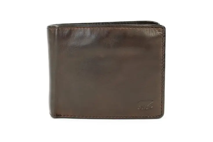 Jim - Leren Billfold portemonnee - Muntgeldvak