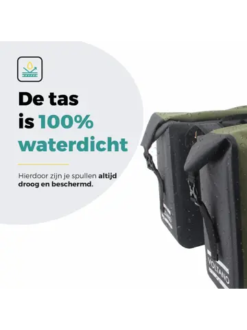 Voltano Dubbele Rolltop Fietstas 48 L