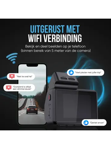 M68 4K 2CH Wifi GPS 32gb dashcam