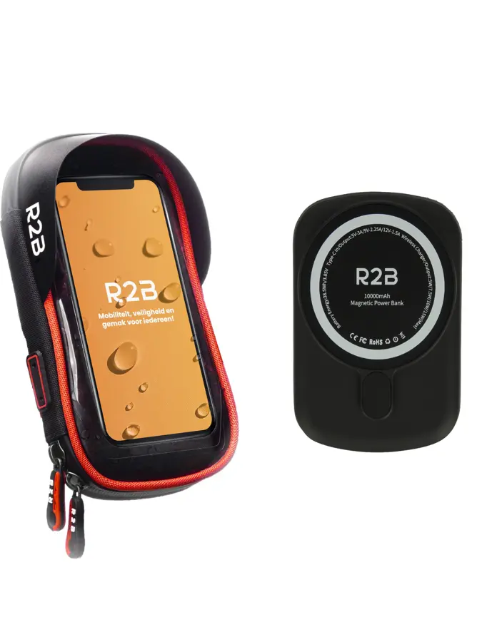 R2B Telefoonhouder Fiets Den Haag & Powerbank