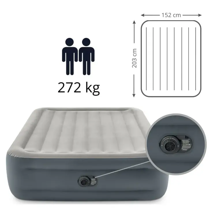 Luchtbed - Intex - 2P - 152x203 + Pomp