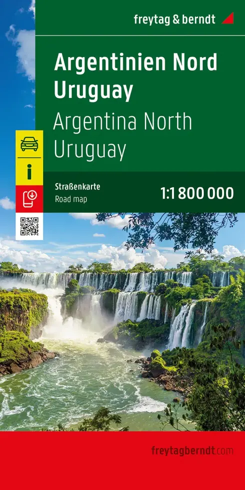 Wegenkaart Argentinië Noord - Uruguay