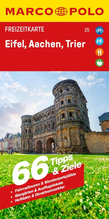 Toeristische kaart FZK 25 Eifel Aachen Trier