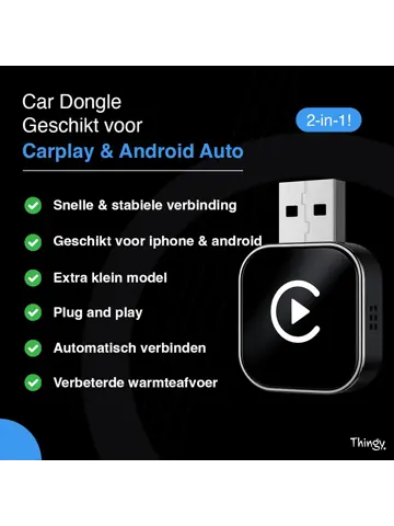 Mini 2-in-1 CarPlay & Android Auto Dongle
