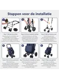 Boodschappentrolley deluxe – 60 liter