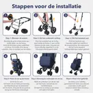 Boodschappentrolley deluxe – 60 liter