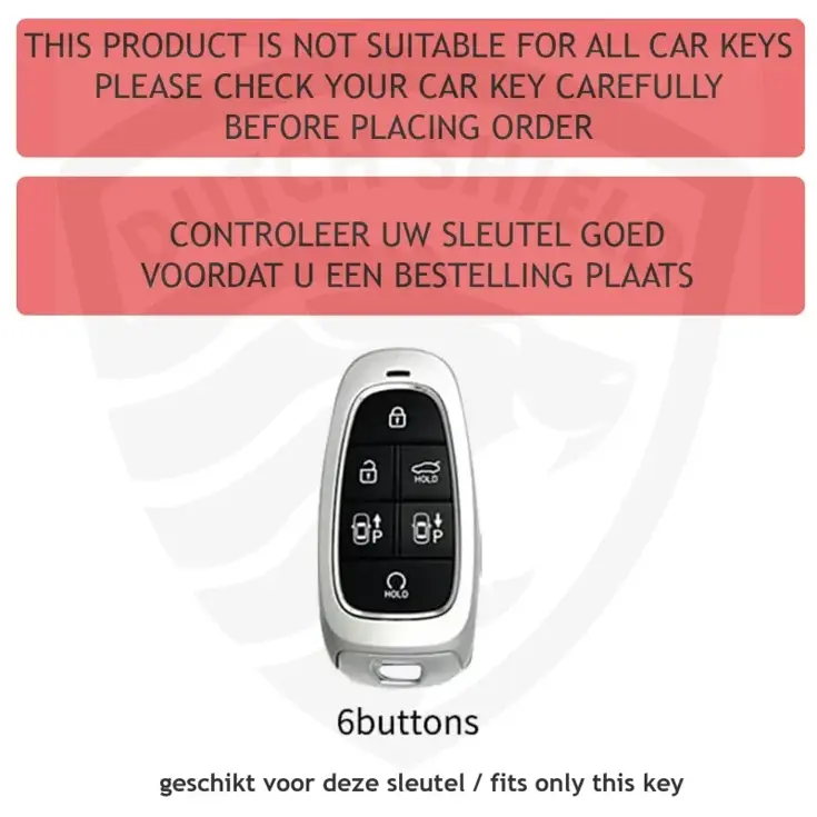 TPU Sleutelhoesje voor Hyundai goud E6