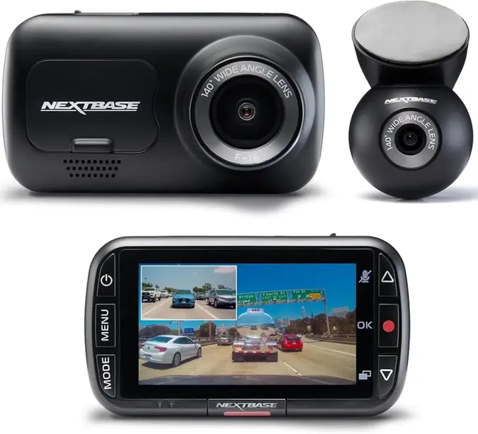 Nextbase 222XRWZ 2CH Dual Full HD dashcam