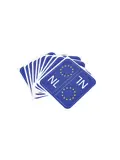 Blauwe sticker Europese vlag voor kentekenplaat