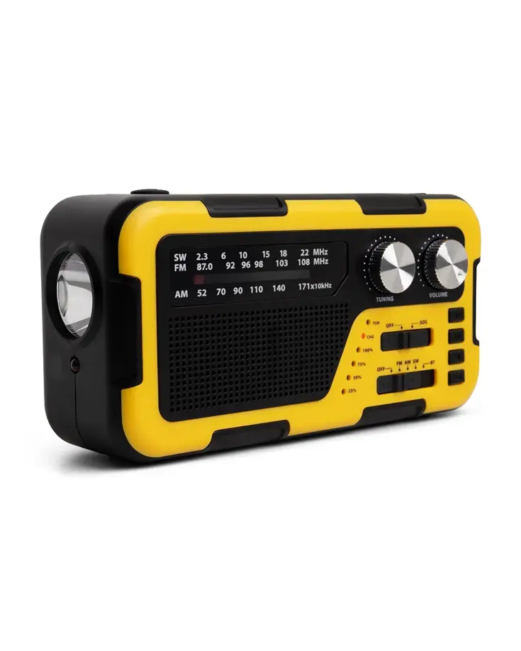 Noodradio Opwindbaar en Batterij