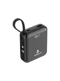 Powerbank 10.000 mAh met ingebouwde kabels