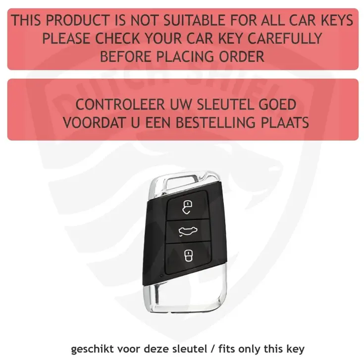 TPU Sleutelhoesje voor Volkswagen zwart D3
