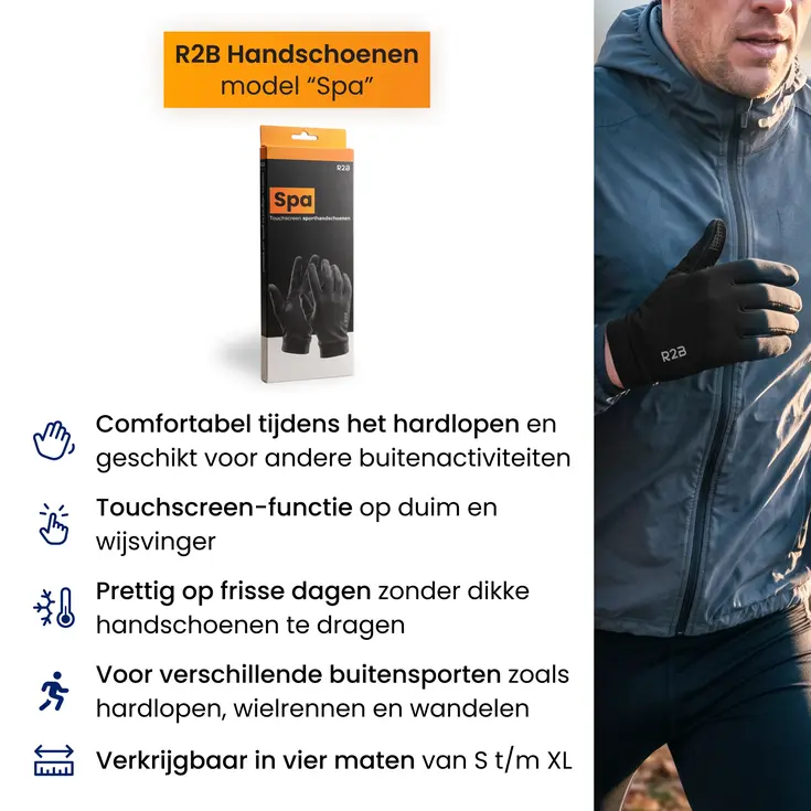 Sporthandschoenen touchscreen - Hardlopen