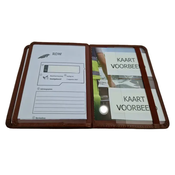 Luxe XL Autopapieren Mapje - Kentekenbewijs Hoesje