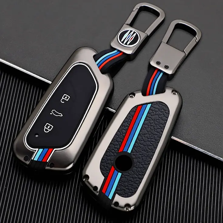 Metalen Sleutelhoesje voor Seat grijs G3