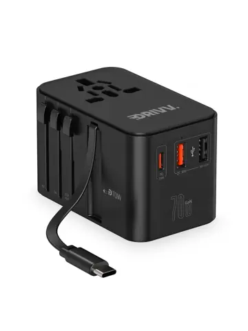 Universele Wereldstekker met kabel - 70W