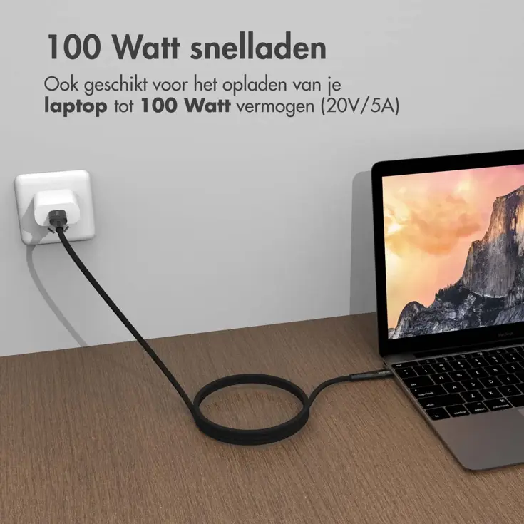USB-C naar USB-C kabel 2 meter