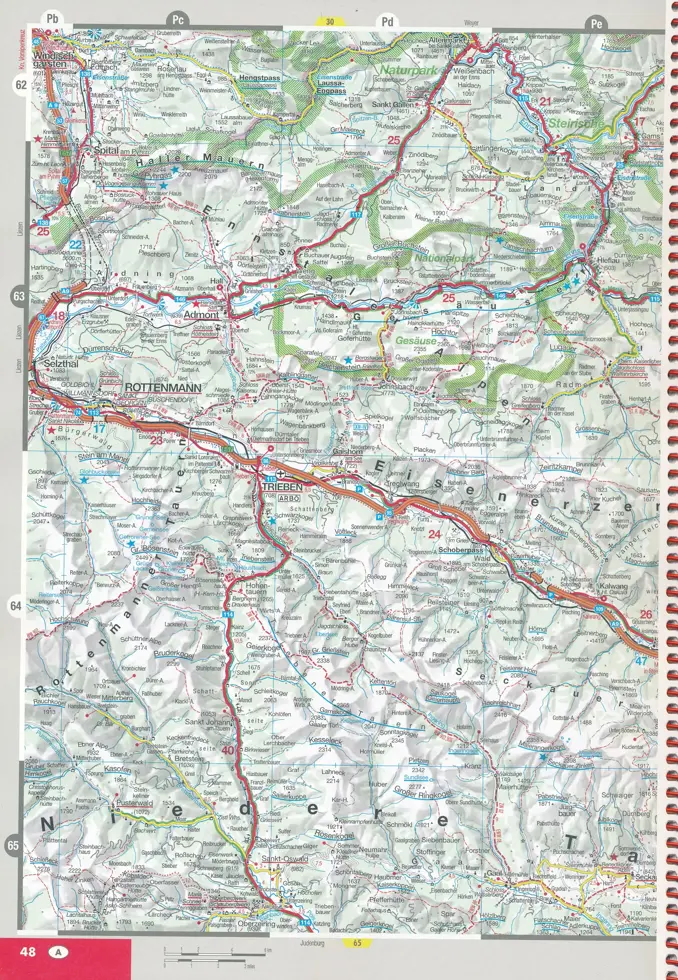 Wegenatlas Oostenrijk - Liechtenstein